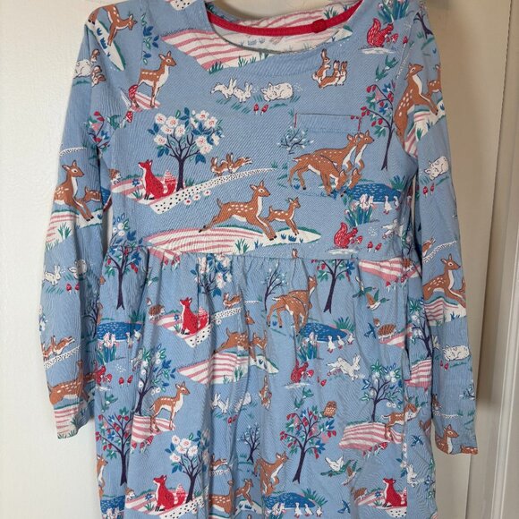 mini boden woodland dress Mini Boden Winter Woodland Dress size 3/4